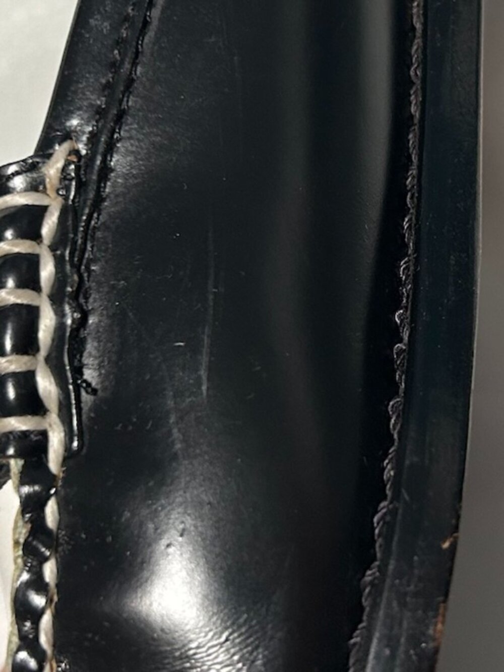 G.H.BASS Leather Weejuns® Wynn Mules Tuxedo Preppy *READ DESCRIPTION Women's 6.5 - Picture 6 of 16